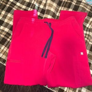Figs Women's Pants in Bright Pink